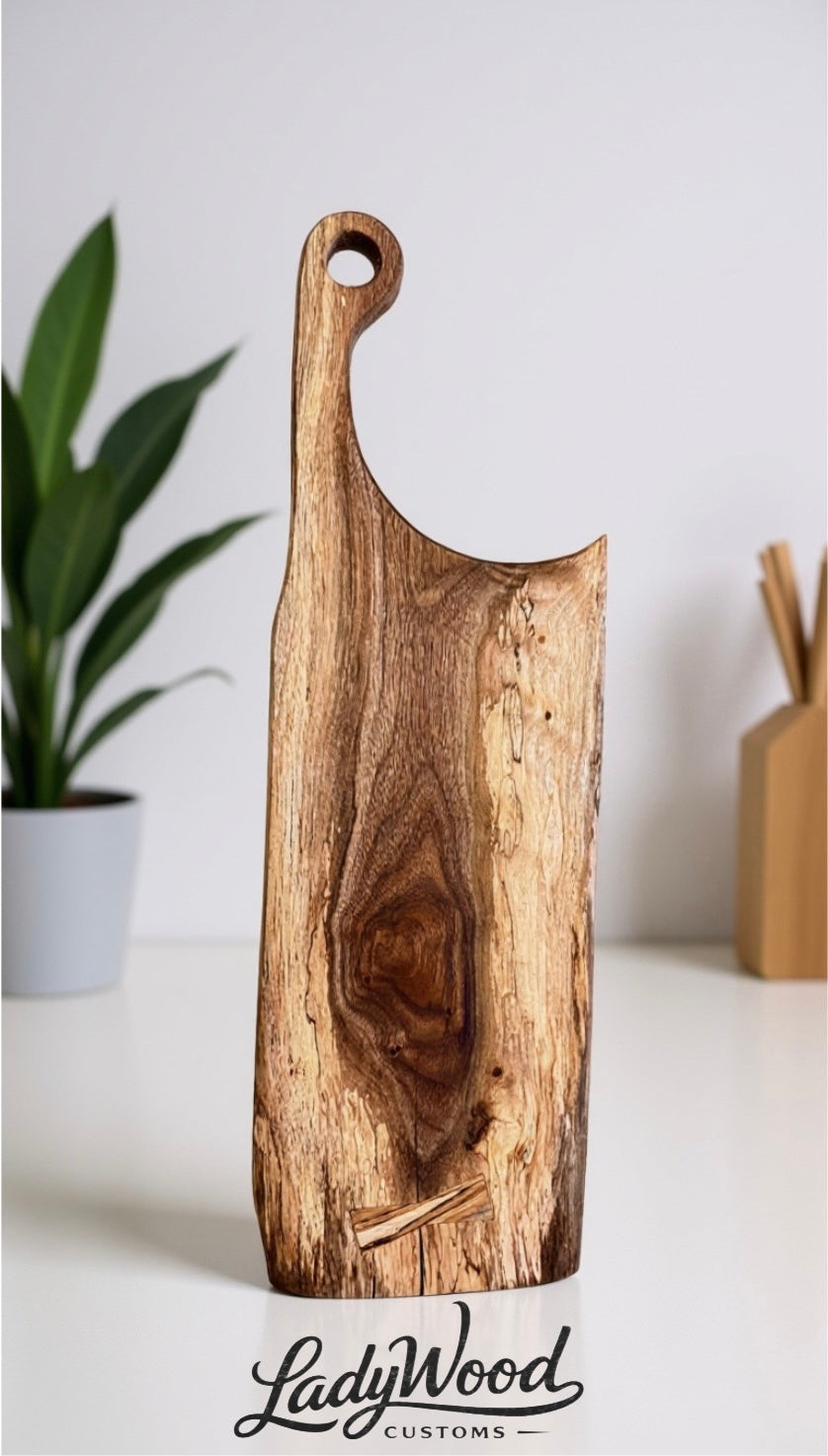 Live Edge Black Walnut Charcuterie Board