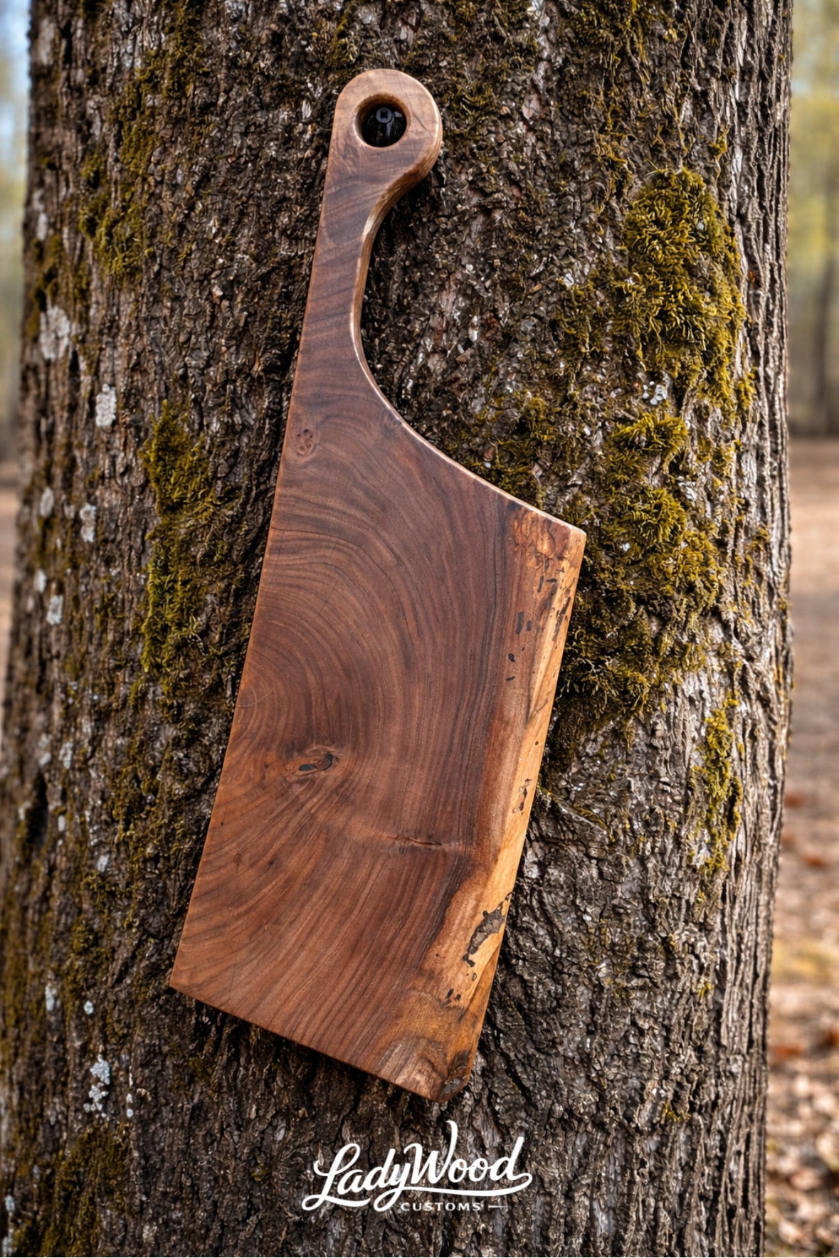 Spalted Live Edge Black Walnut Cutting Board
